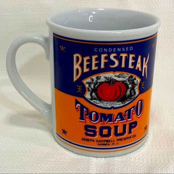 Campbell Soup Other - Campbell Soup 125th Anniversary Condensed Beef Steak Tomato Soup Coffee Mug